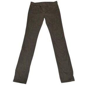 J Brand, The Pencil Leg Women's Pants Olive Brown Khaki, Made in USA